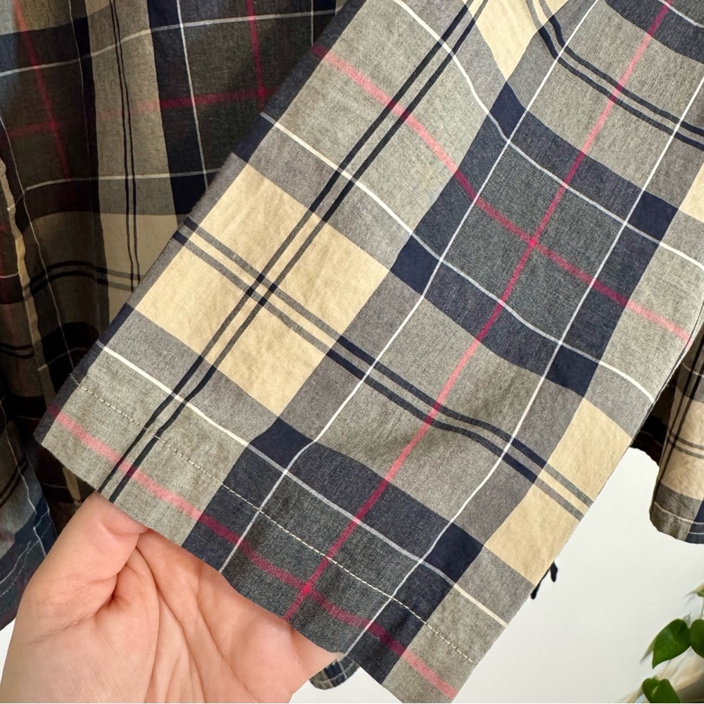 Barbour Plaid Woven Cotton Pajama Set in Stone Tartan Laith Tartan Men’s Size XL - Picture 6 of 16